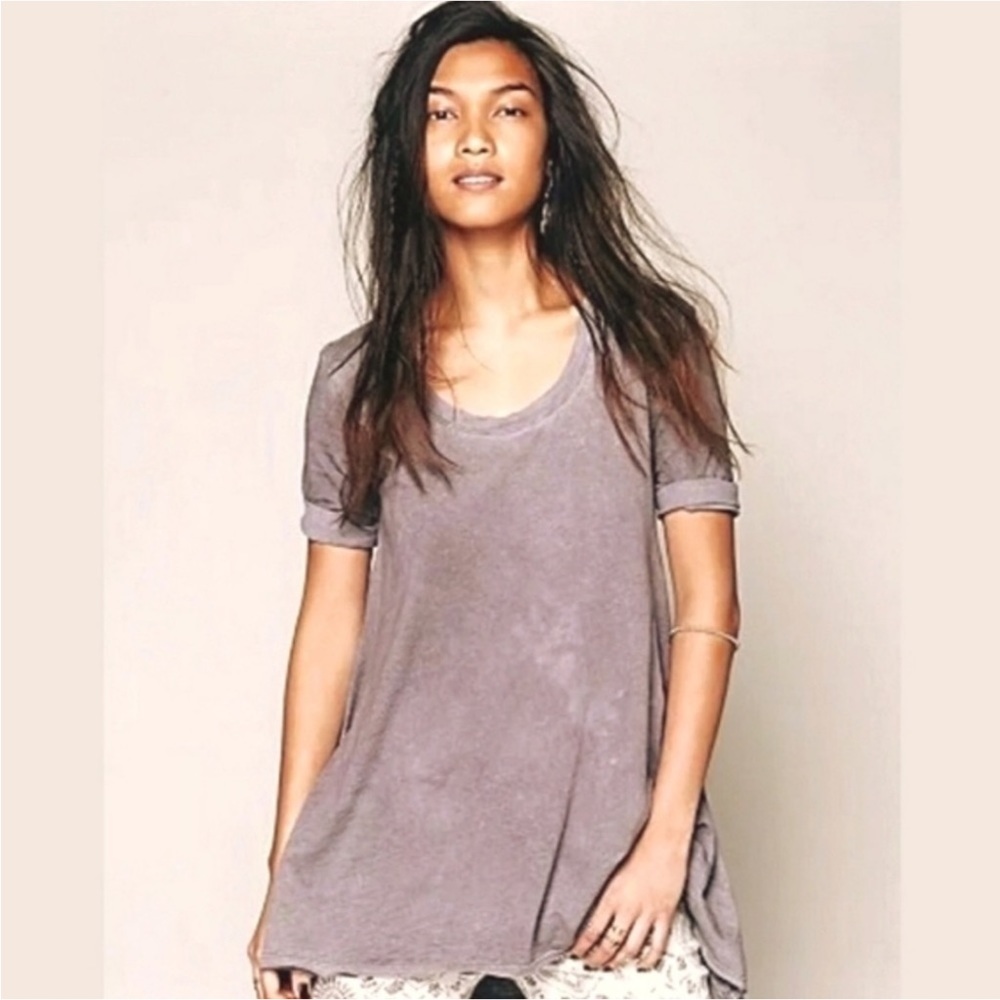Free People Melrose Swing Tee Washed